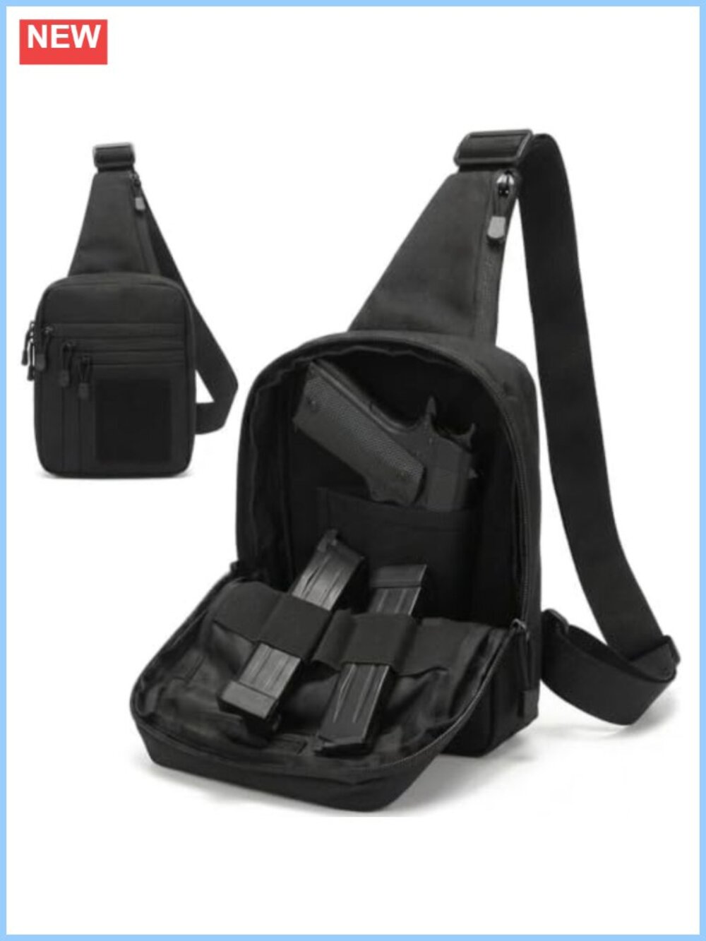 Tactical Quick-Draw Sling Bag Oxford Crossbody EDC Bag
